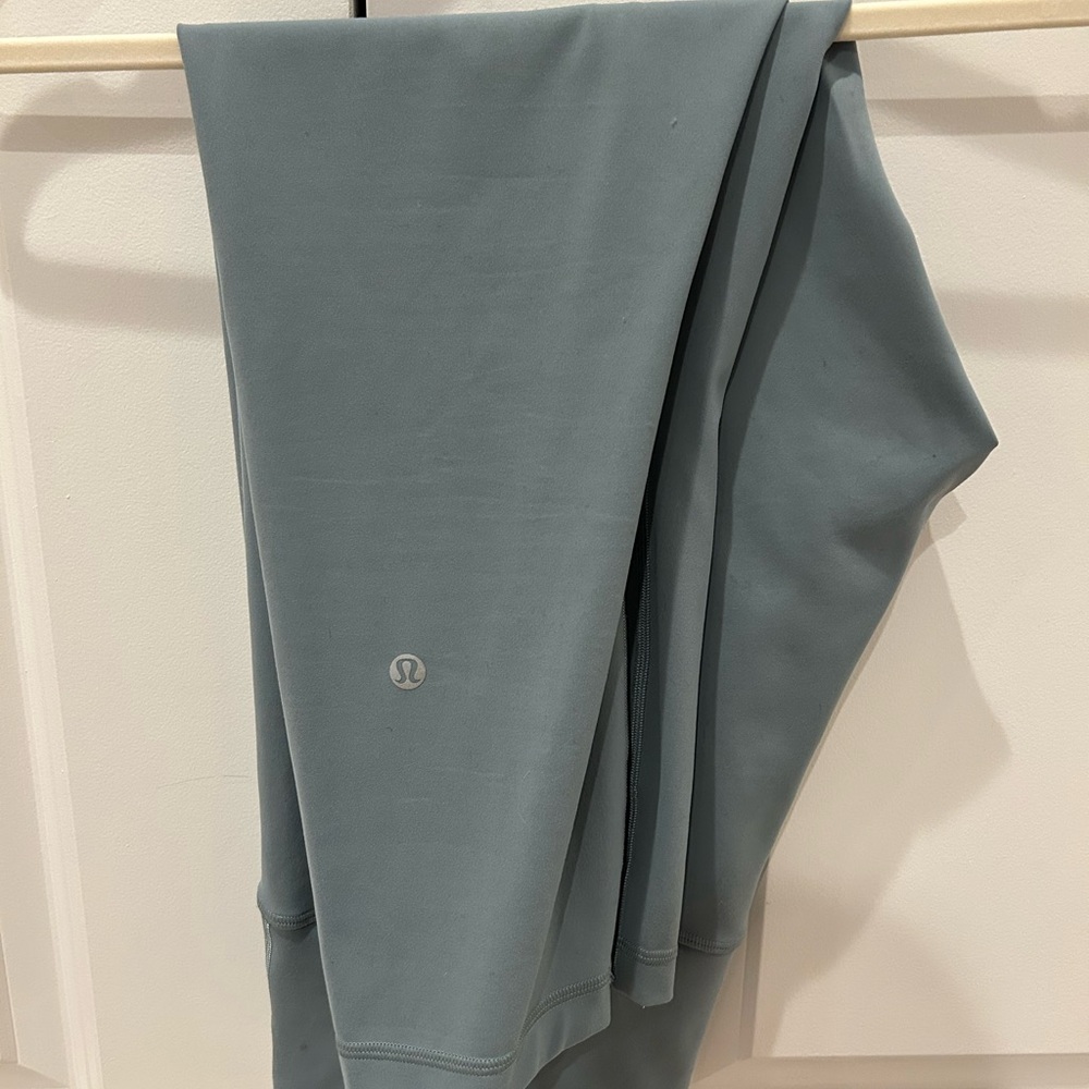 Lululemon Crater Blue Wunder Train Leggings 23"
